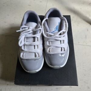 Kids White and Gray Sneakers